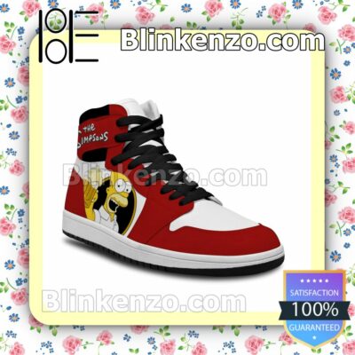 The Simpsons Bebendo Air Jordan 1 Mid Shoes b