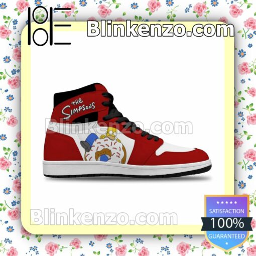 The Simpsons Donut Air Jordan 1 Mid Shoes a