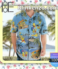 The Simpsons Family On The Beach Summer Shirts b