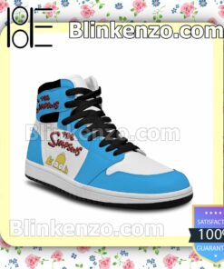 The Simpsons Logo Air Jordan 1 Mid Shoes b