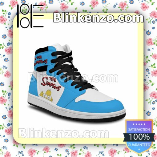 The Simpsons Logo Air Jordan 1 Mid Shoes b
