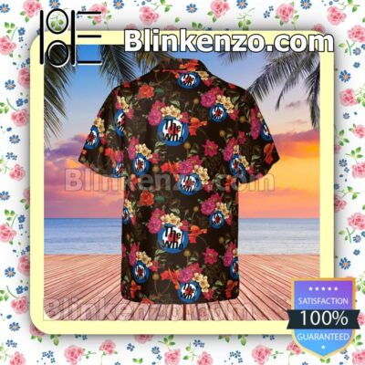The Who Rock Band Floral Pattern Summer Hawaiian Shirt, Mens Shorts a