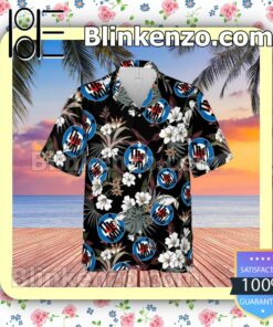 The Who Rock Band Tropical Forest Black Summer Hawaiian Shirt, Mens Shorts