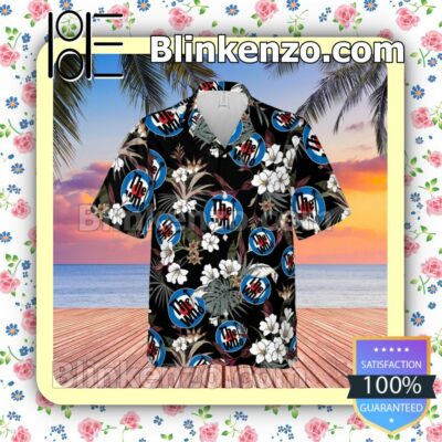 The Who Rock Band Tropical Forest Black Summer Hawaiian Shirt, Mens Shorts