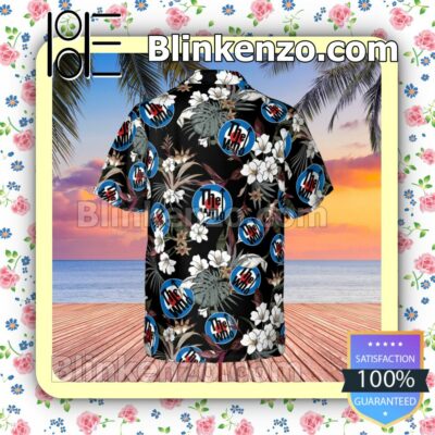 The Who Rock Band Tropical Forest Black Summer Hawaiian Shirt, Mens Shorts a