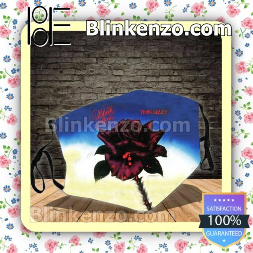 Thin Lizzy Black Rose Album Cover Reusable Masks