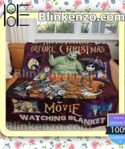 This Is My Nightmare Before Christmas Movie Watching Customized Handmade Blankets b