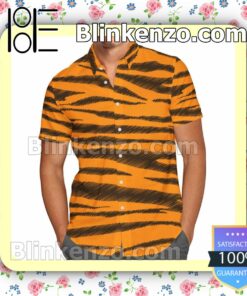 Tigger Stripes Inspired Winnie The Pooh Disney Summer Hawaiian Shirt, Mens Shorts