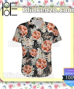 Tigger Winnie The Pooh Hibicus Leaf Pattern Disney Black Summer Hawaiian Shirt a