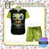 Tinker Bell 50th Anniversary Glitter Disney Castle Black Green Summer Hawaiian Shirt, Mens Shorts
