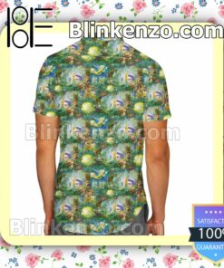 Tinkerbell In Pixie Hollow Disney Cartoon Graphics Summer Hawaiian Shirt, Mens Shorts a