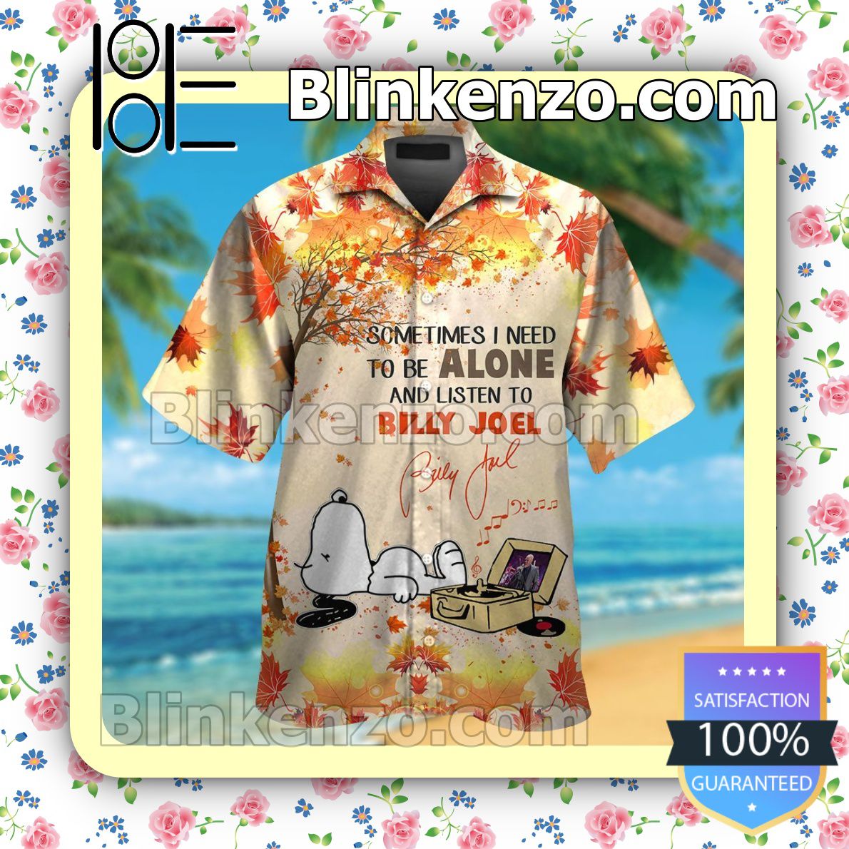 To Be Alone And Listen To Billy Joel Mens Shirt, Swim Trunk