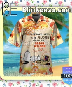 To Be Alone And Listen To Brian Wilson Mens Shirt, Swim Trunk