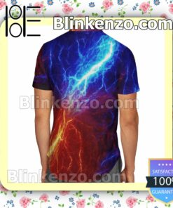 Todoroki Red And Blue Lightning Summer Shirts b