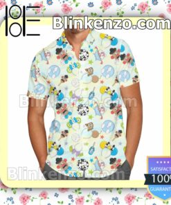 Toy Story Style Pixar Disney Cartoon Graphics Summer Hawaiian Shirt, Mens Shorts