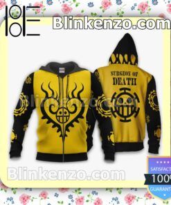 Trafalgar D. Water Law Surgeon of Death One Piece Anime Personalized T-shirt, Hoodie, Long Sleeve, Bomber Jacket