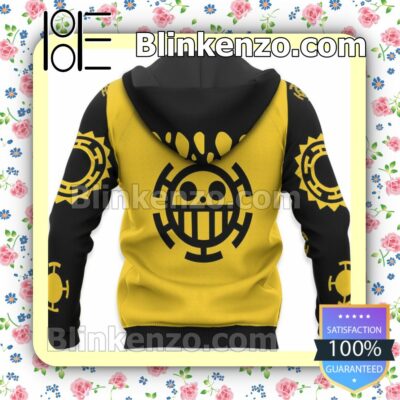 Trafalgar D. Water Law Surgeon of Death One Piece Anime Personalized T-shirt, Hoodie, Long Sleeve, Bomber Jacket x