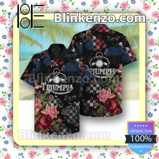 Triumph Floral Black Summer Shirts