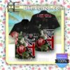 Triumph Garden Roses Black Summer Shirts