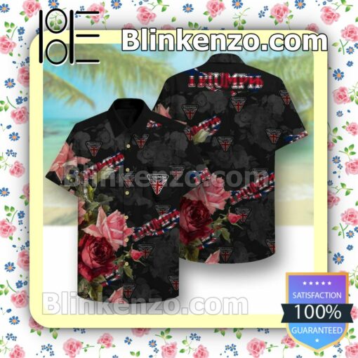 Triumph Rose Garden Black Summer Shirt