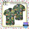 Tropical Pattern With Pineapples Palm Leaves Summer Shirts