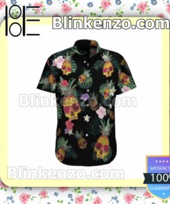 Tropical Pineapple Skull Summer Shirts