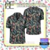Tropical Strelitzia Black Summer Shirt