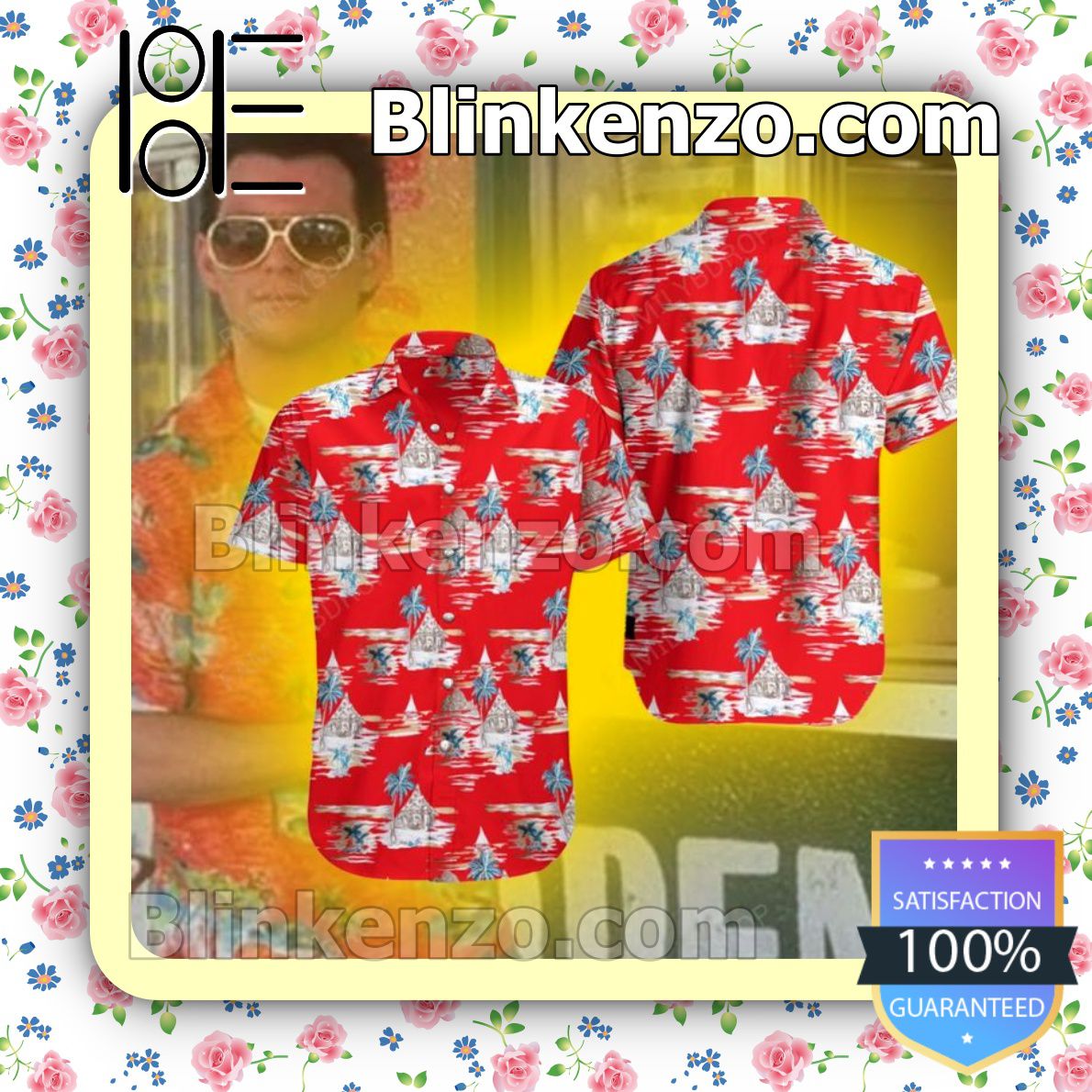 True Romance Clarence Worley Summer Summer Hawaiian Shirt, Mens Shorts