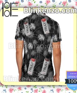 Truly Hard Seltzer Black Summer Hawaiian Shirt b
