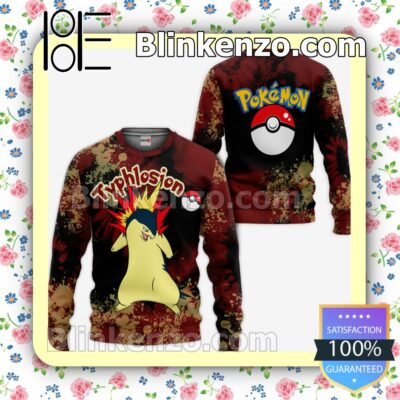 Typhlosion Pokemon Anime Tie Dye Style Personalized T-shirt, Hoodie, Long Sleeve, Bomber Jacket a