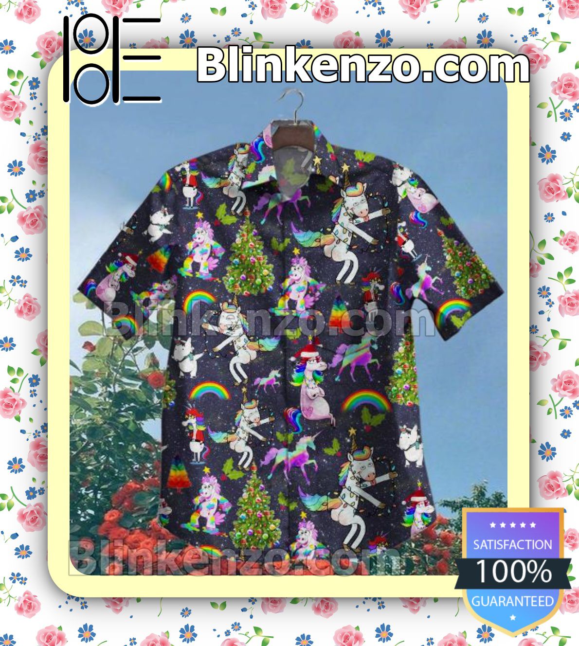 Limited Edition Unicorn Rainbow Christmas Tree Summer Shirts