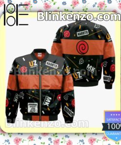 Uzumaki Naruto Custom Symbols Anime Merch Stores Personalized T-shirt, Hoodie, Long Sleeve, Bomber Jacket c