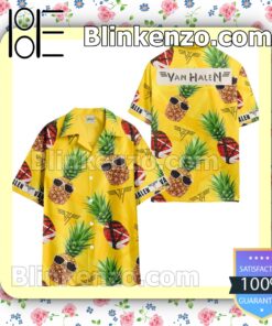 Van Halen Pineapple Summer Hawaiian Shirt c