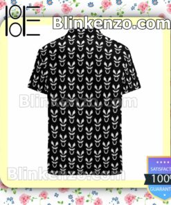 Venom Mask Pattern Black Summer Hawaiian Shirt, Mens Shorts a