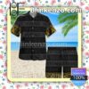 Versace Black And Grey Horizontal Stripes Luxury Beach Shirts, Swim Trunks