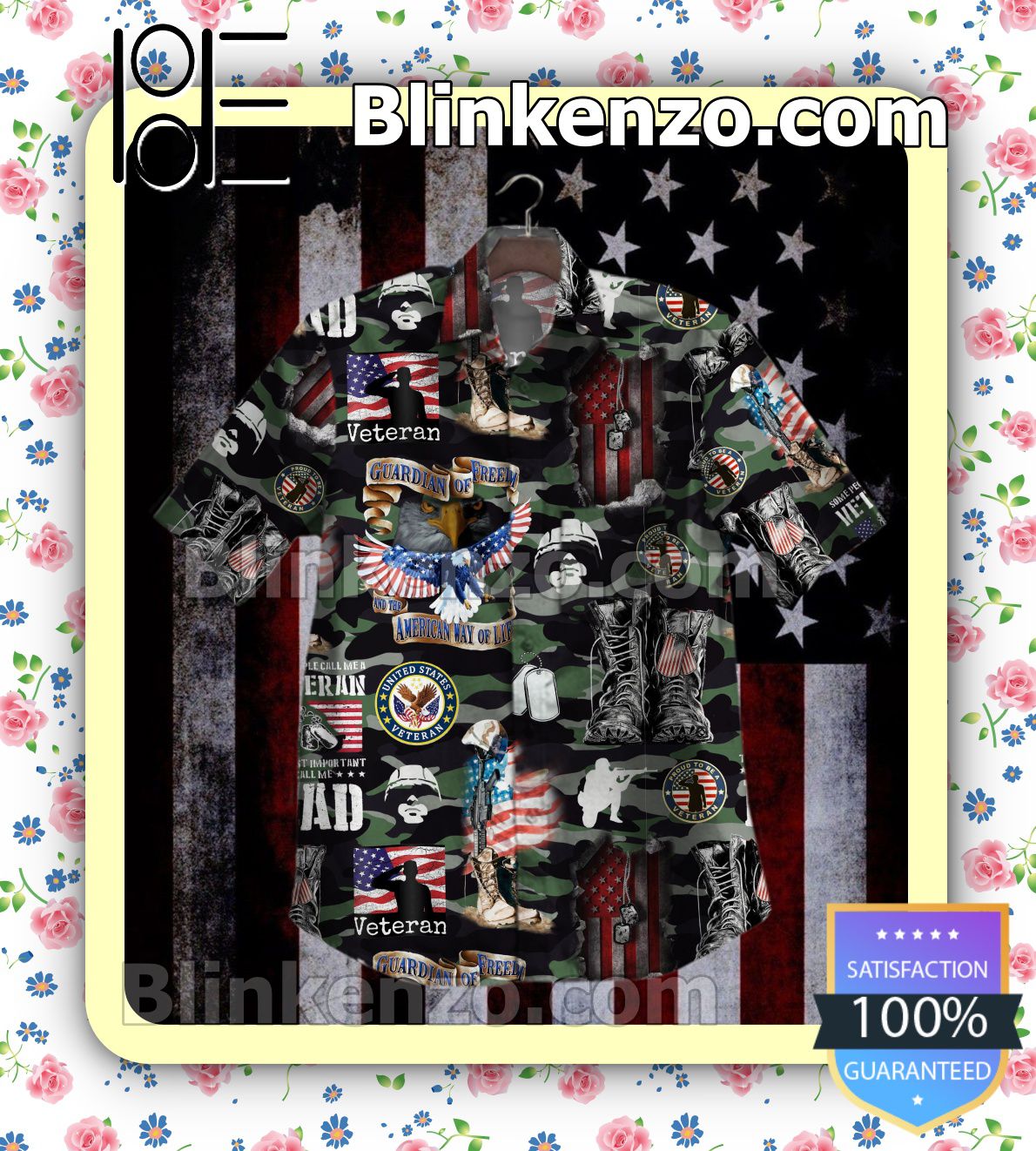 Present Veteran Guardian Of Freedom And The American Way Of Life Camo Summer Shirts