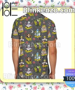 Villain Tattoos Disney Cartoon Graphics Inspired Summer Hawaiian Shirt, Mens Shorts a