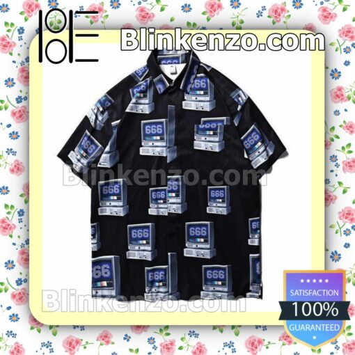 Vintage Games Console Black Summer Shirt