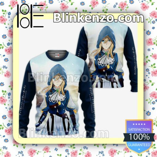 Violet Evergarden Anime Personalized T-shirt, Hoodie, Long Sleeve, Bomber Jacket a