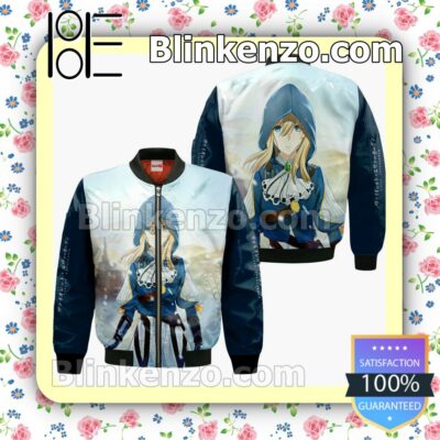 Violet Evergarden Anime Personalized T-shirt, Hoodie, Long Sleeve, Bomber Jacket c