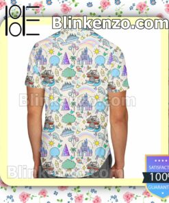 Walt Disney World Park Inspired Icons Summer Hawaiian Shirt, Mens Shorts a