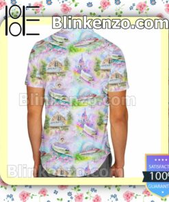 Watercolor Disney Monorail Disney Parks Summer Hawaiian Shirt, Mens Shorts a