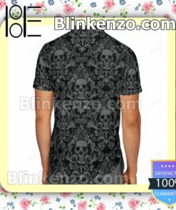 Whispered Skull Pattern Summer Shirts b