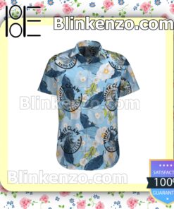 White Claw Hard Seltzer Logo Flowery Blue Summer Hawaiian Shirt