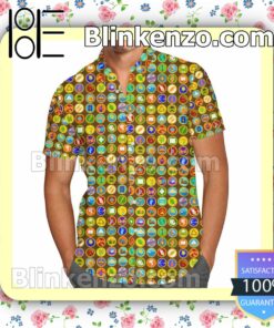 Wilderness Explorer Badges Disney Up Inspired Summer Hawaiian Shirt, Mens Shorts
