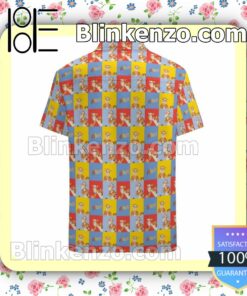Winnie The Pooh Bright Mosaic Pattern Disney Summer Hawaiian Shirt, Mens Shorts a