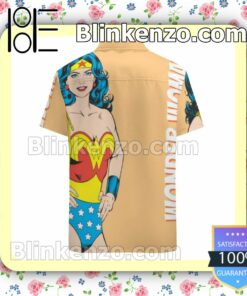 Wonder Woman Vintage Pose Summer Hawaiian Shirt, Mens Shorts a