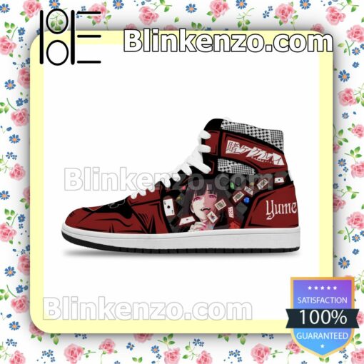 Yumeko Jabami Custom Kakegurui Anime Air Jordan 1 Mid Shoes a