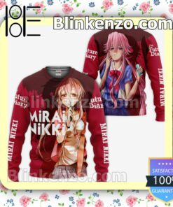 Yuno Gasai Future Diary Mirai Nikki Anime Personalized T-shirt, Hoodie, Long Sleeve, Bomber Jacket a