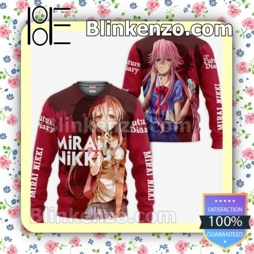 Yuno Gasai Future Diary Mirai Nikki Anime Personalized T-shirt, Hoodie, Long Sleeve, Bomber Jacket a